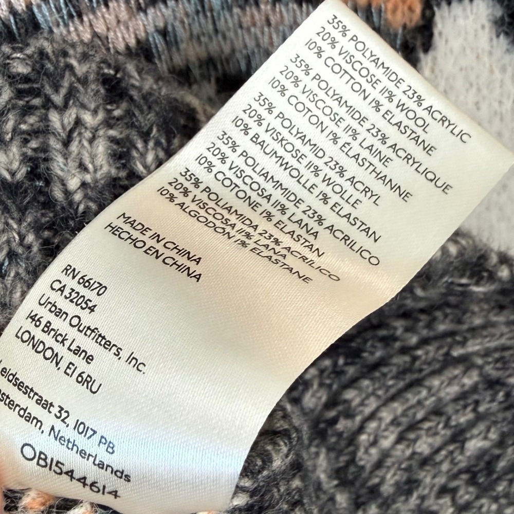 Free People August Cardigan in Peach Petals Combo Sweater Size XS - Picture 13 of 13